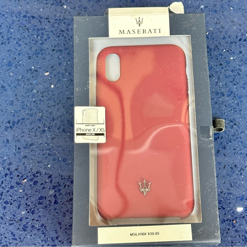 Maserati iphone x case red